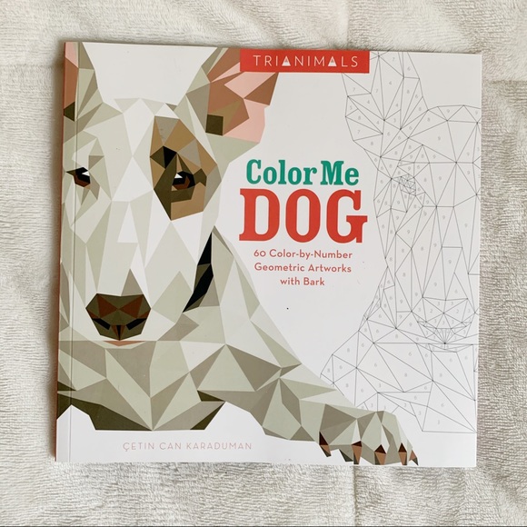 Dog Coloring Book - Color by Number